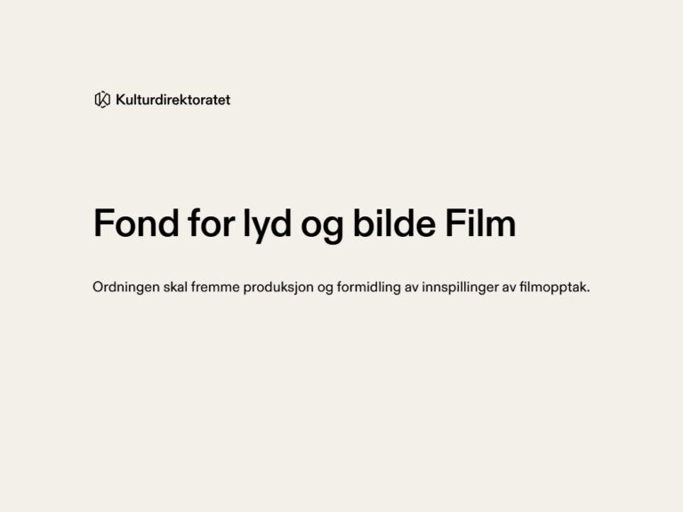 Fond for lyd og bilde Film